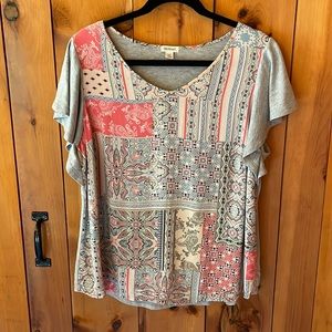 Womens DressBarn Westport short sleeve top.